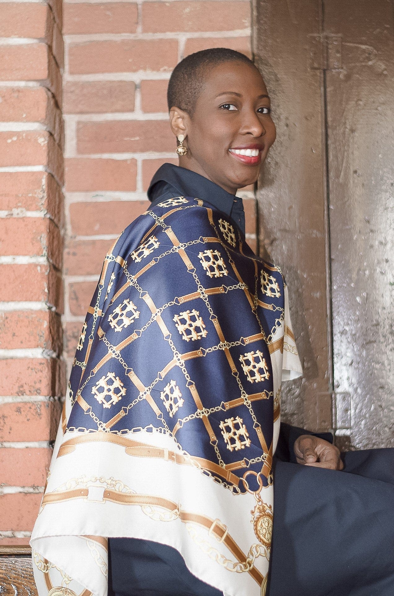 FOULARD EN SOIE- LES MÉDAILLONS, COLLABORATION AVEC RHODIE LAMOUR