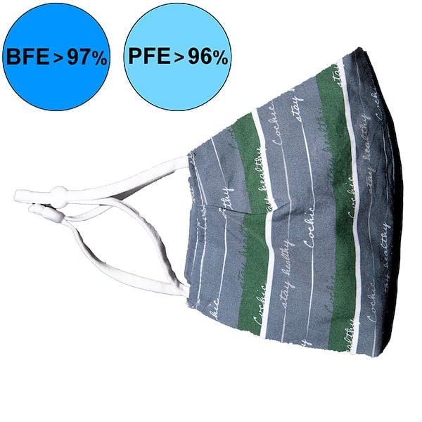 Masque 99.9% Antibactérien "Stay Healthy" - Stargazer vert