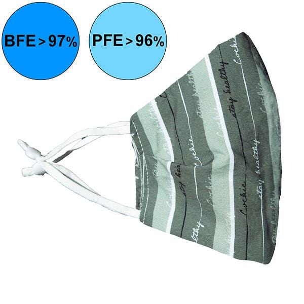 “Stay Healthy” 99.9% Antibacterial Mask - Thyme 2