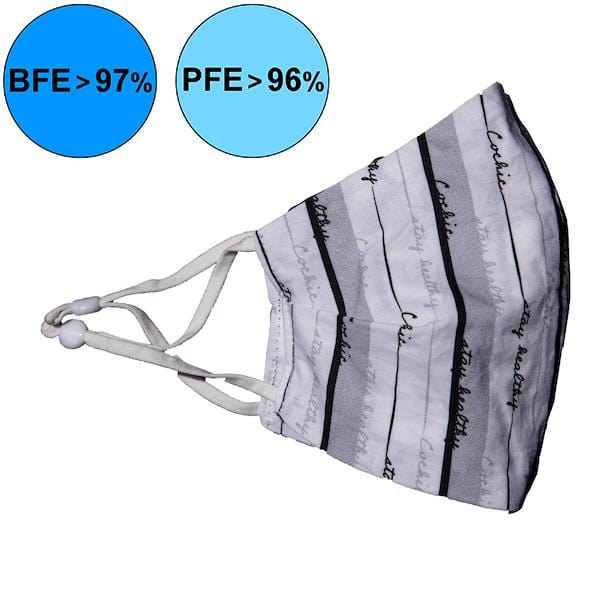 Masque 99.9% Antibactérien "Stay Healthy" - Blanc