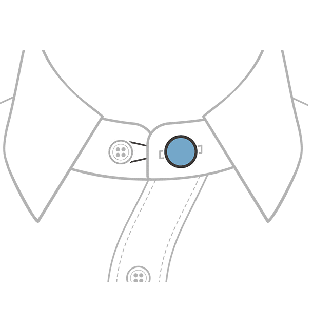 infographic of how to wear a shirt collar extender and for the 5 pcs