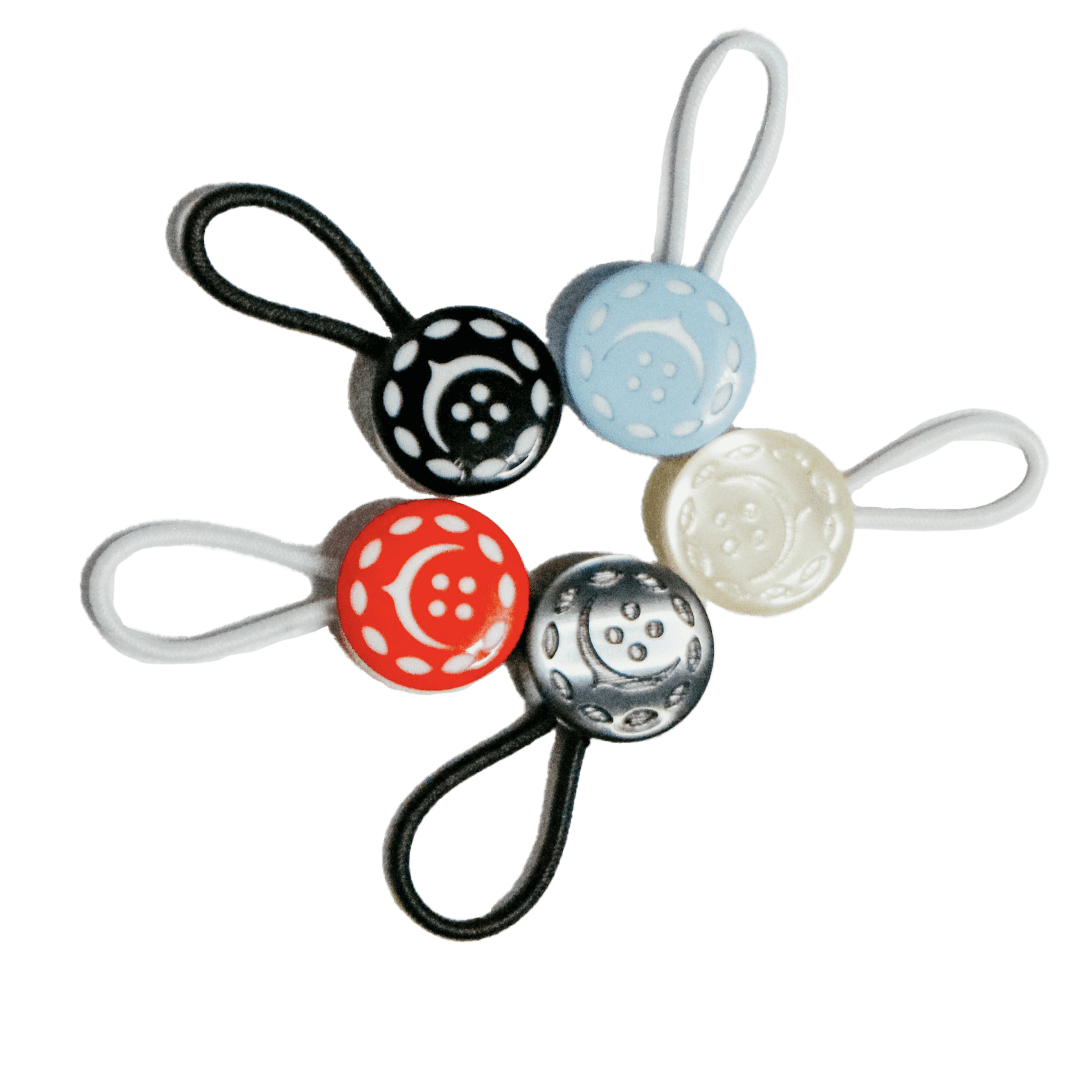 Rhodie's choice 5 piece black and blue and white and grey and red shirt collar extender