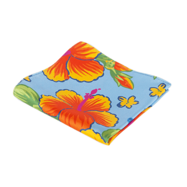 HIBISCUS POCKET SQUARE - Cochic