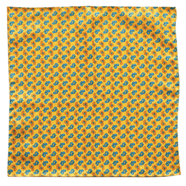 JAUNE ROYAL POCKET SQUARE - Cochic