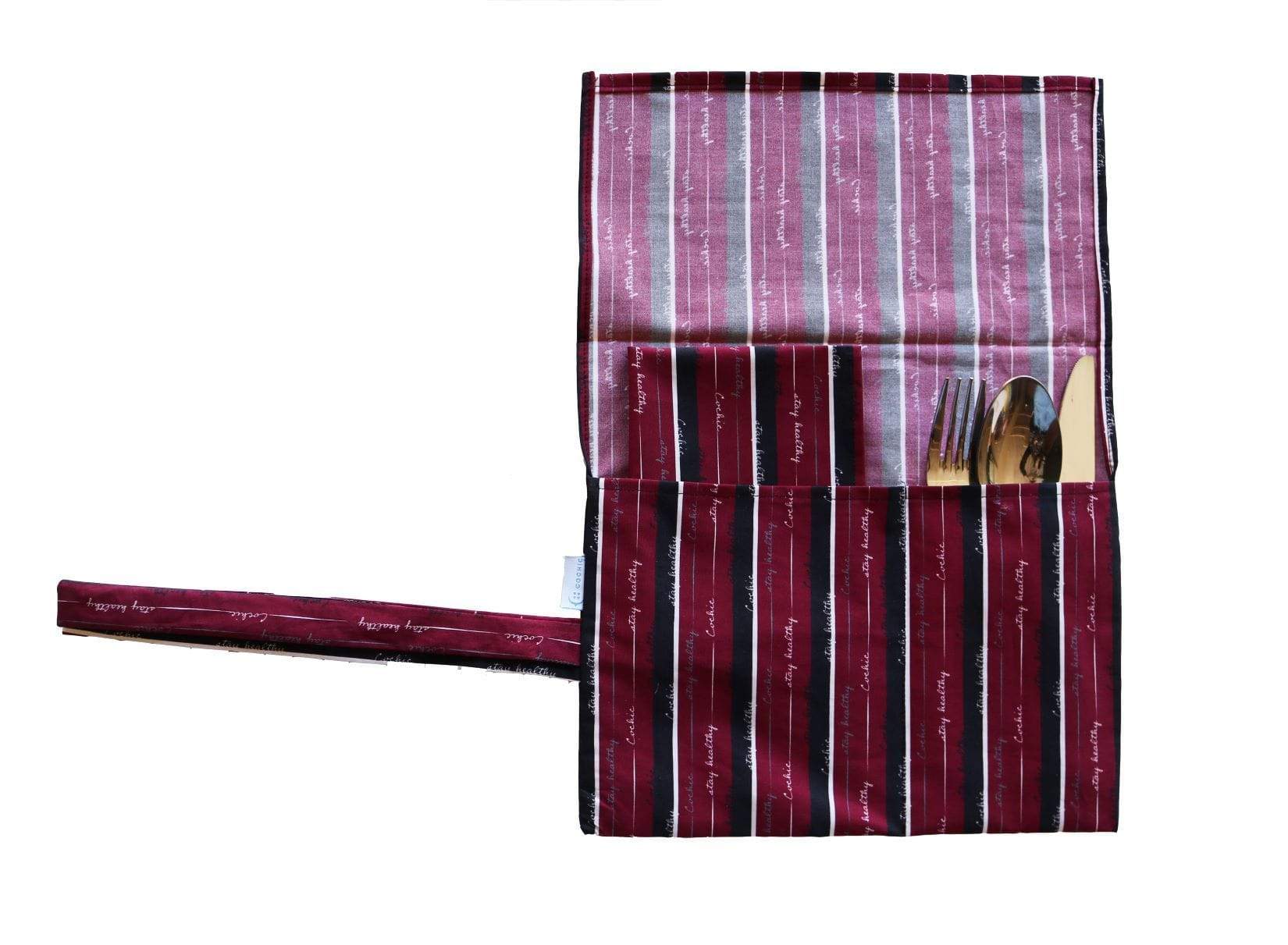 Pochette à ustensile « Stay Healthy » - Large