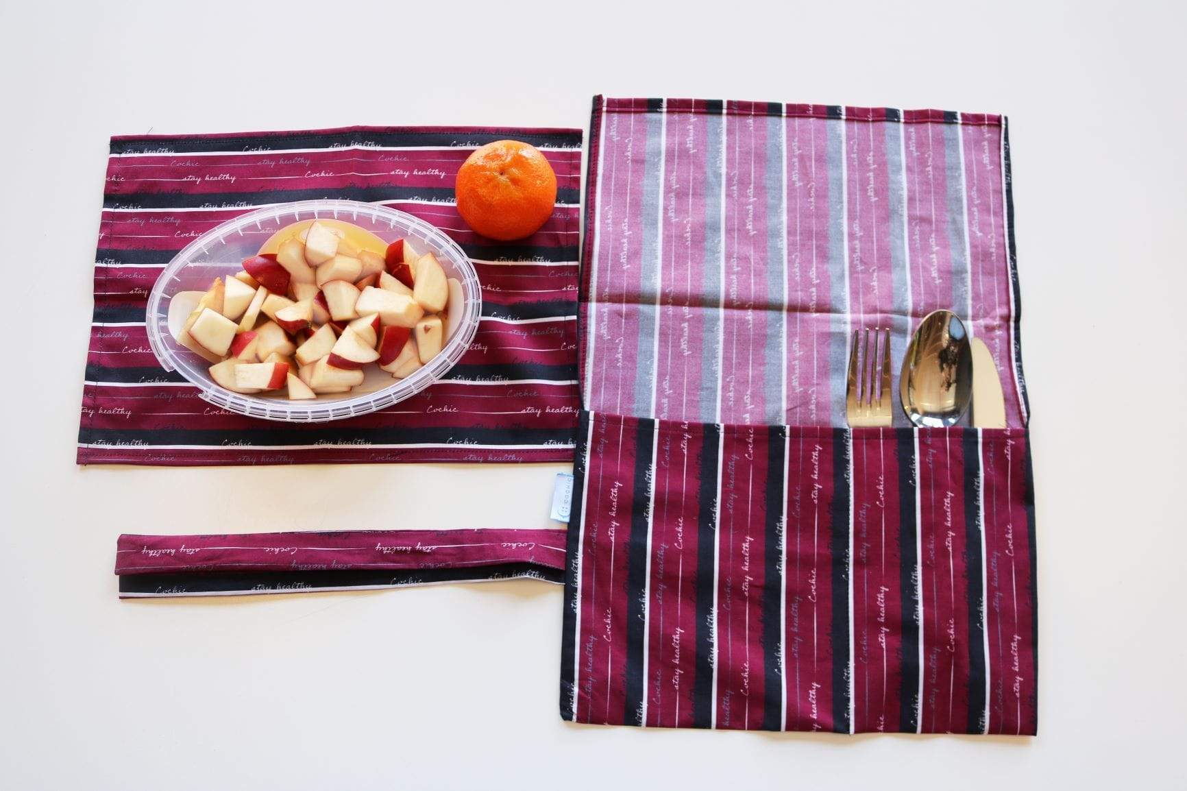 Pochette à ustensile « Stay Healthy » - Large