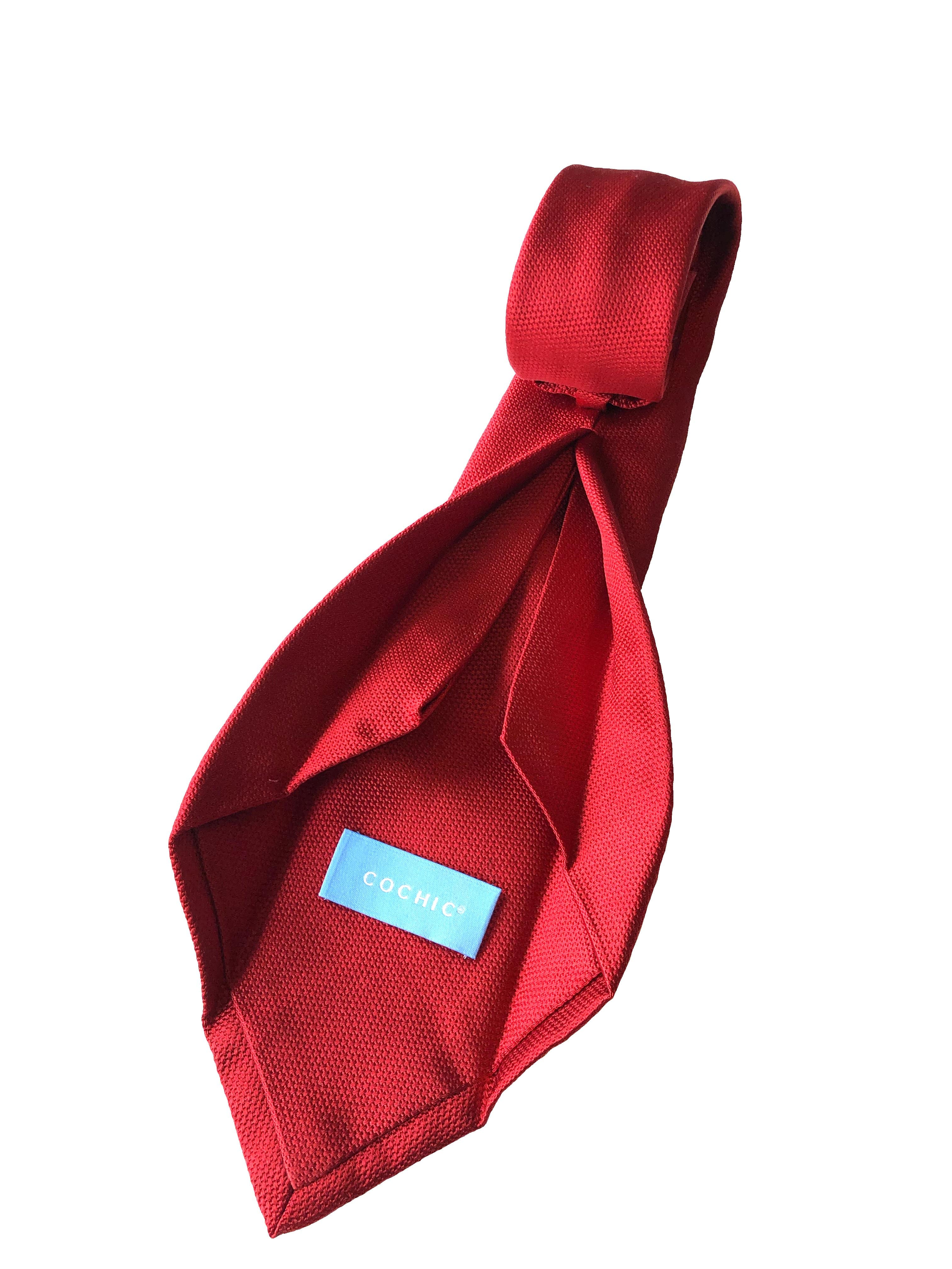 Valentin Red Silk Tie Handmade in Canada | COCHIC®