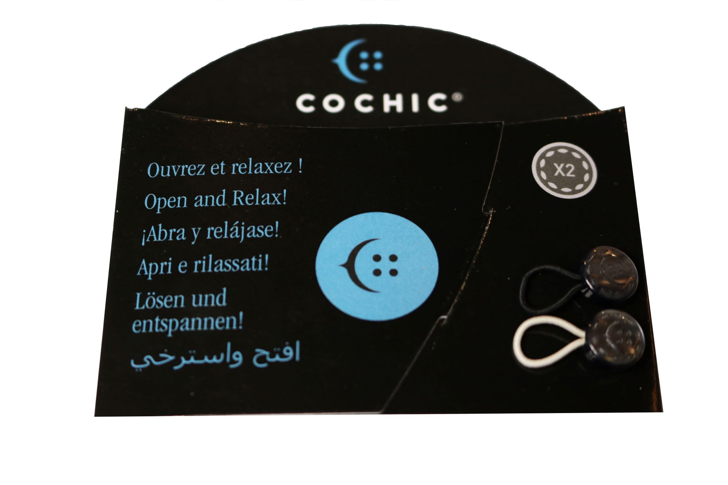 Front Picture of a 2pc black shirt collar extender package