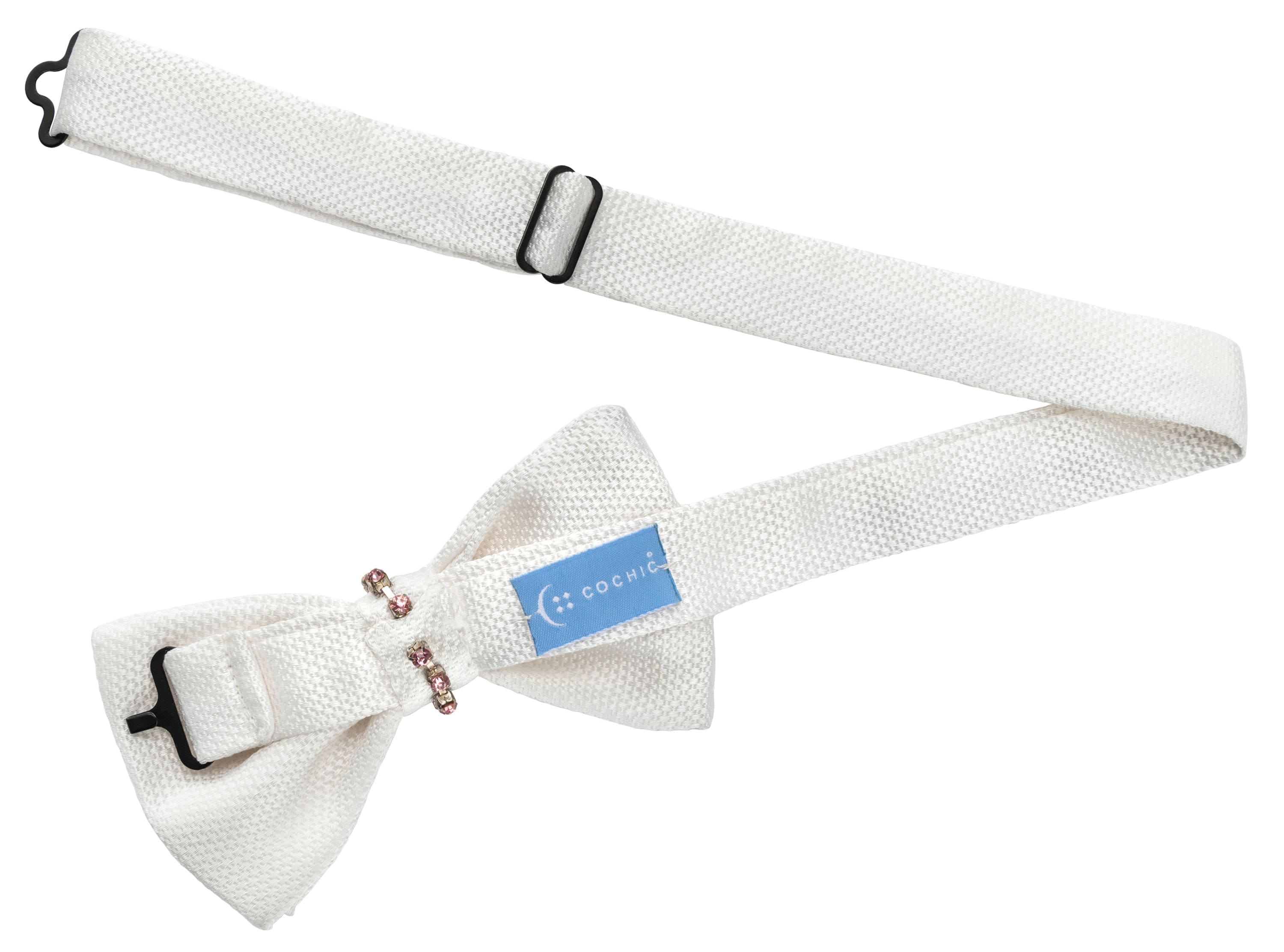 Gioello Bow Tie (100% Silk, White)