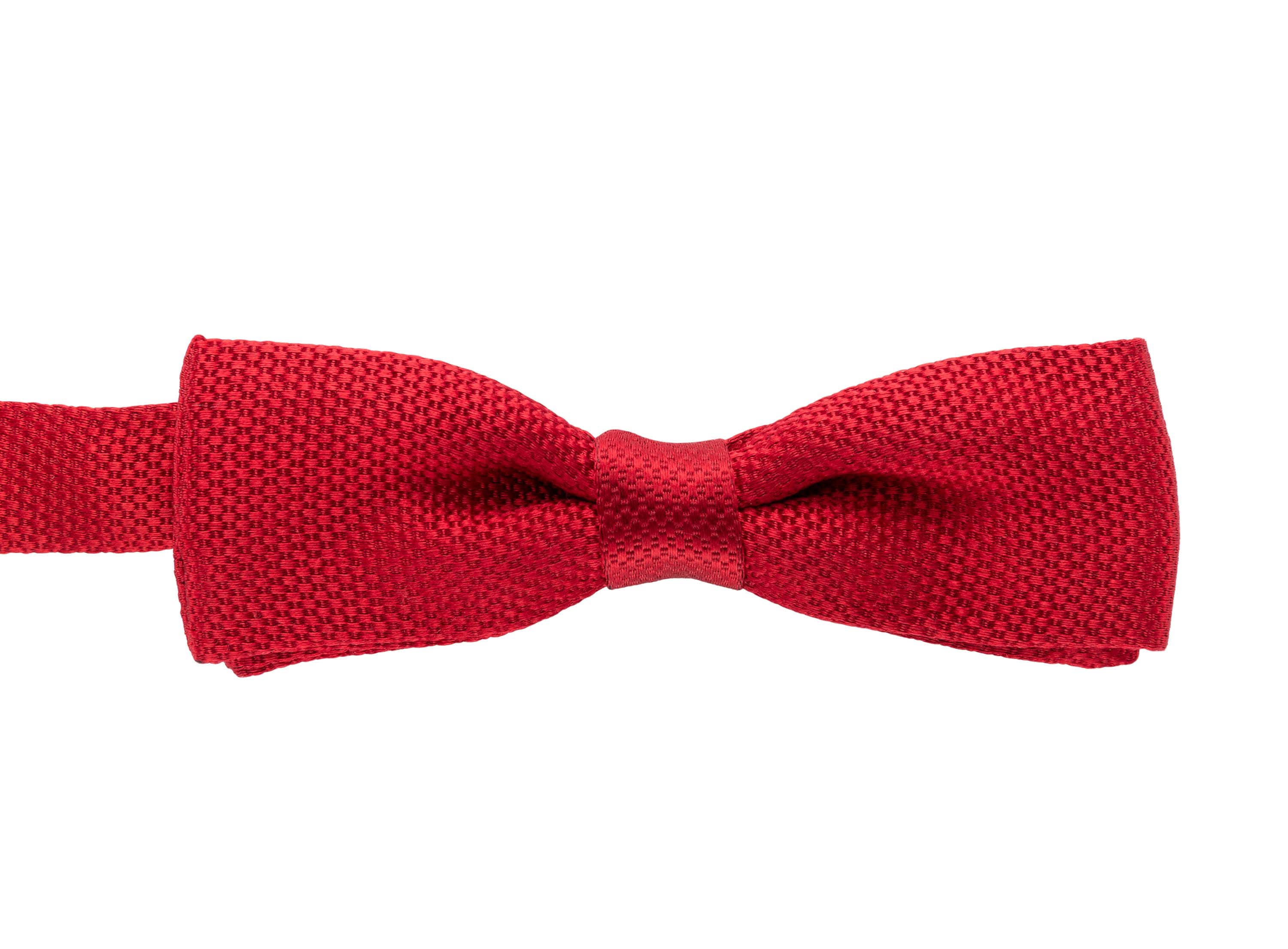 Valentino Bow Tie (100% Silk, Red)