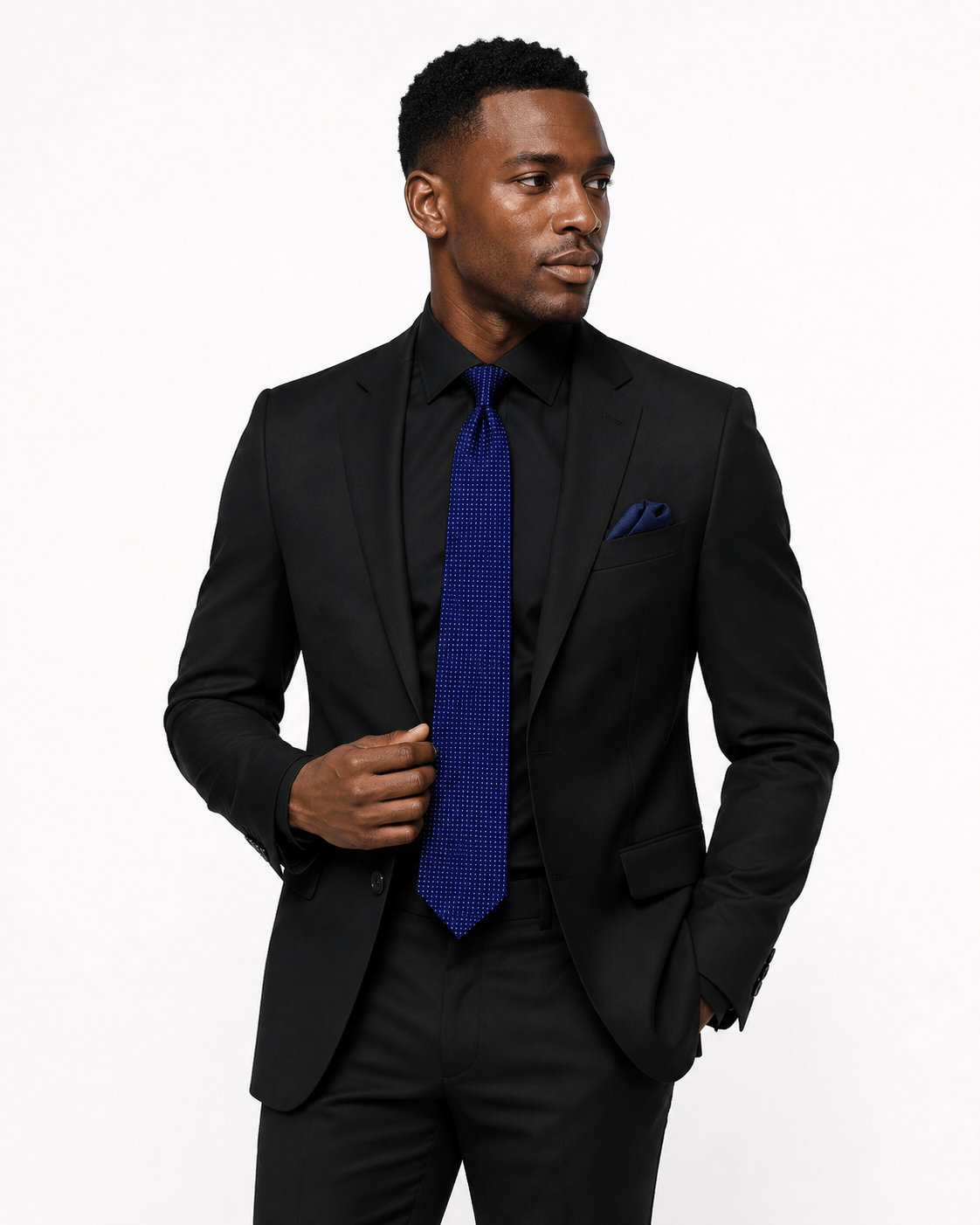 MYSTIC NIGHT TIE NAVY- SKINNY