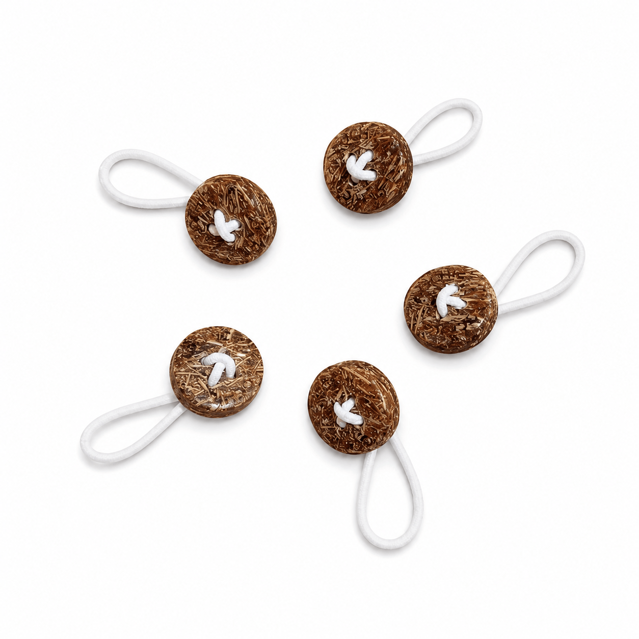 COCONUT FIBER BUTTON EXTENDER (5PCS)