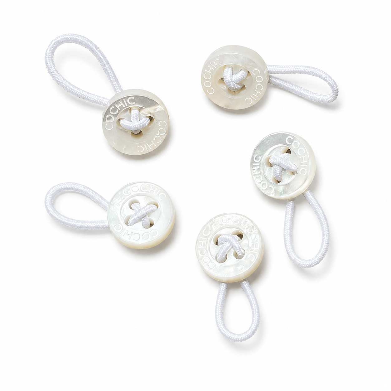 MOTHER O FPEARL BUTTON EXTENDER - WHITE (5PCS)