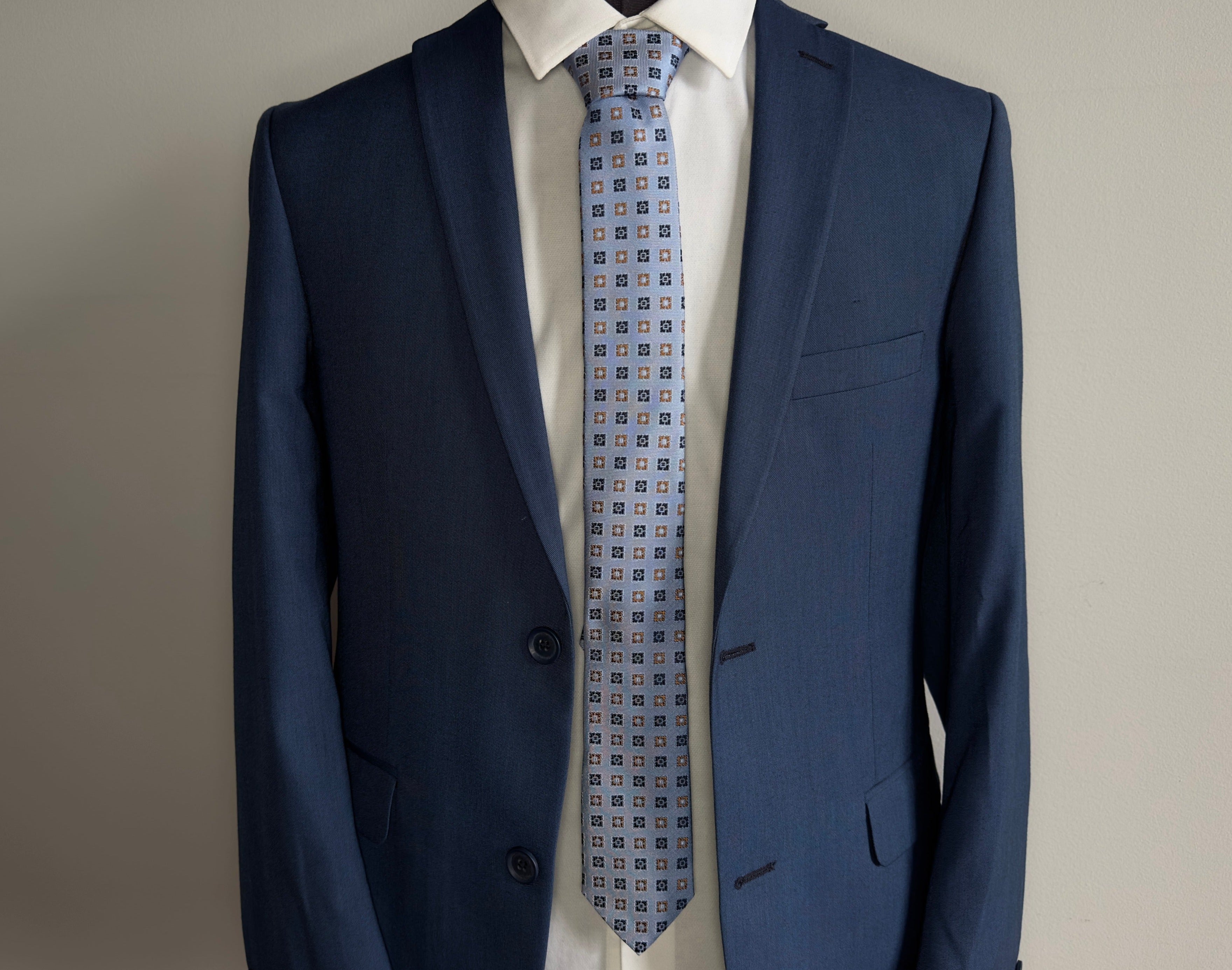 COCHIC Blue Tie (100% Silk, Blue)