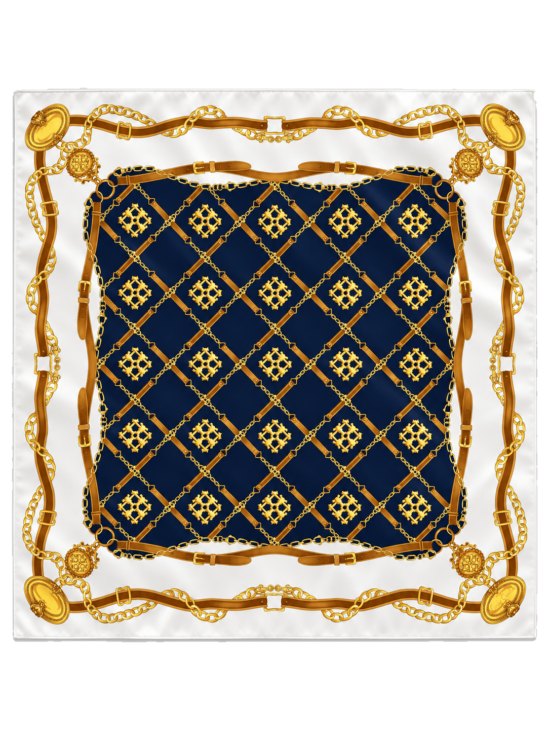 Silk Foulard - Rhodie Lamour's Les Medaillons - Cochic