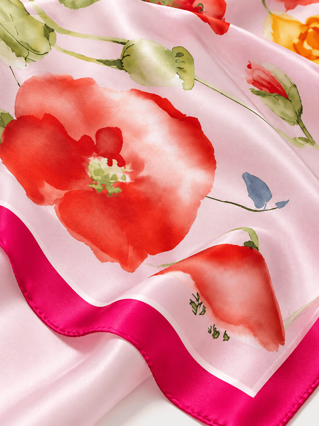 Sofia silk foulard close-up detail - Cochic
