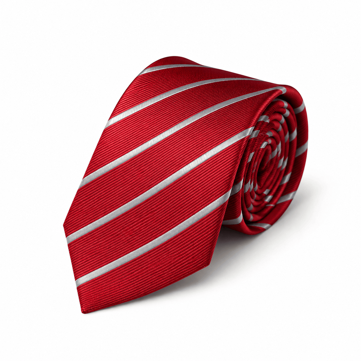 THE WINDSOR STRIPE - BOTTIGLIA TIE, Scarlet