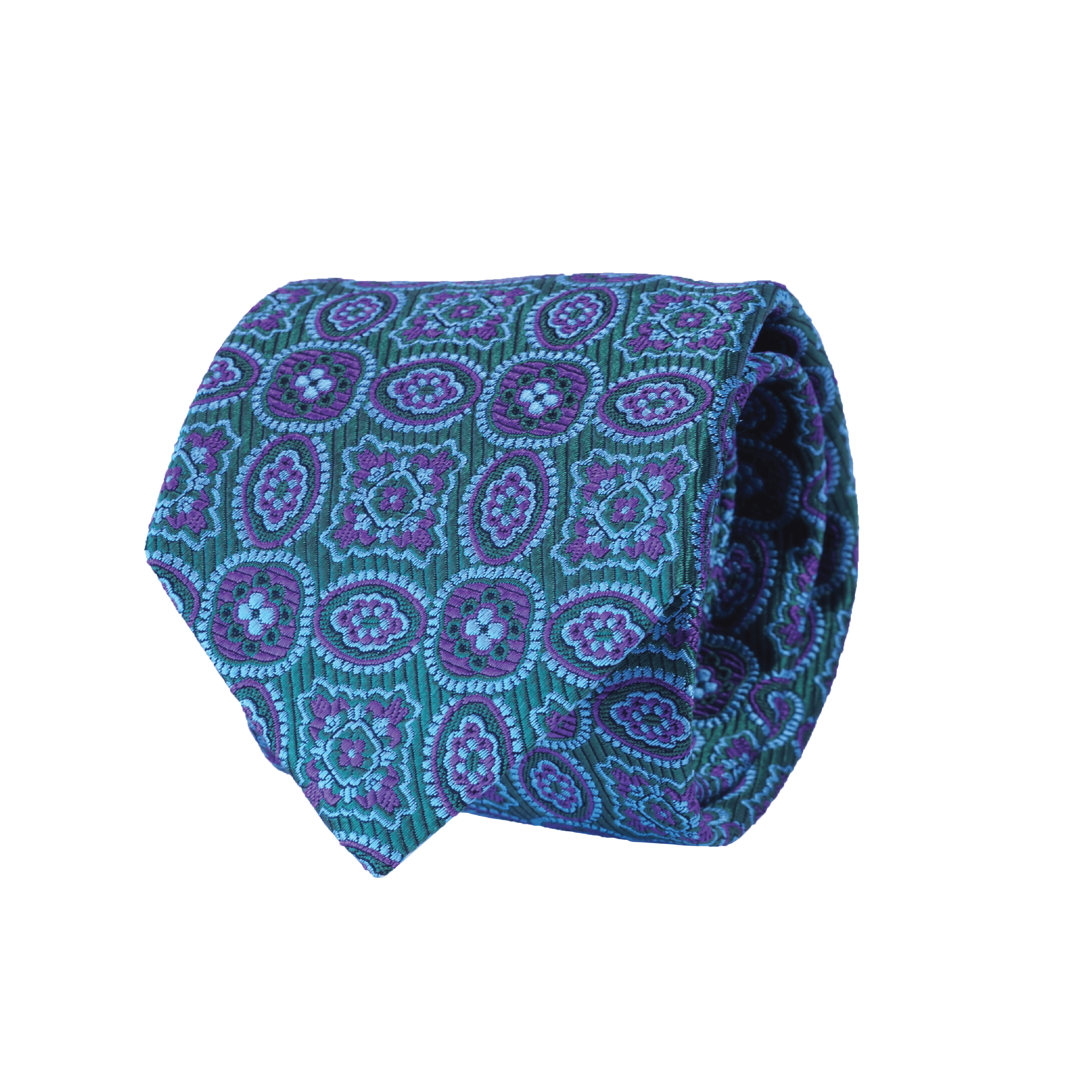 Verdant Blooms Classic Tie (100% Silk)