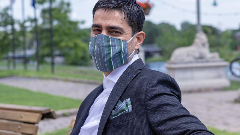 antibacterial green mask