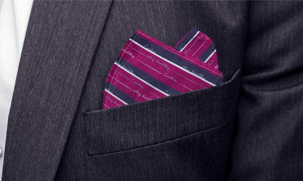 Stay Healthy - Pocket Square - Antibacterial Cotton