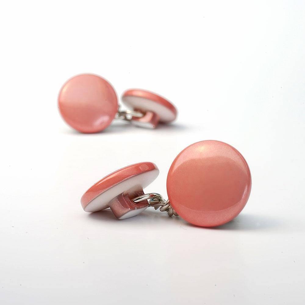 Women's cufflinks - Metallic Pink - Cochic