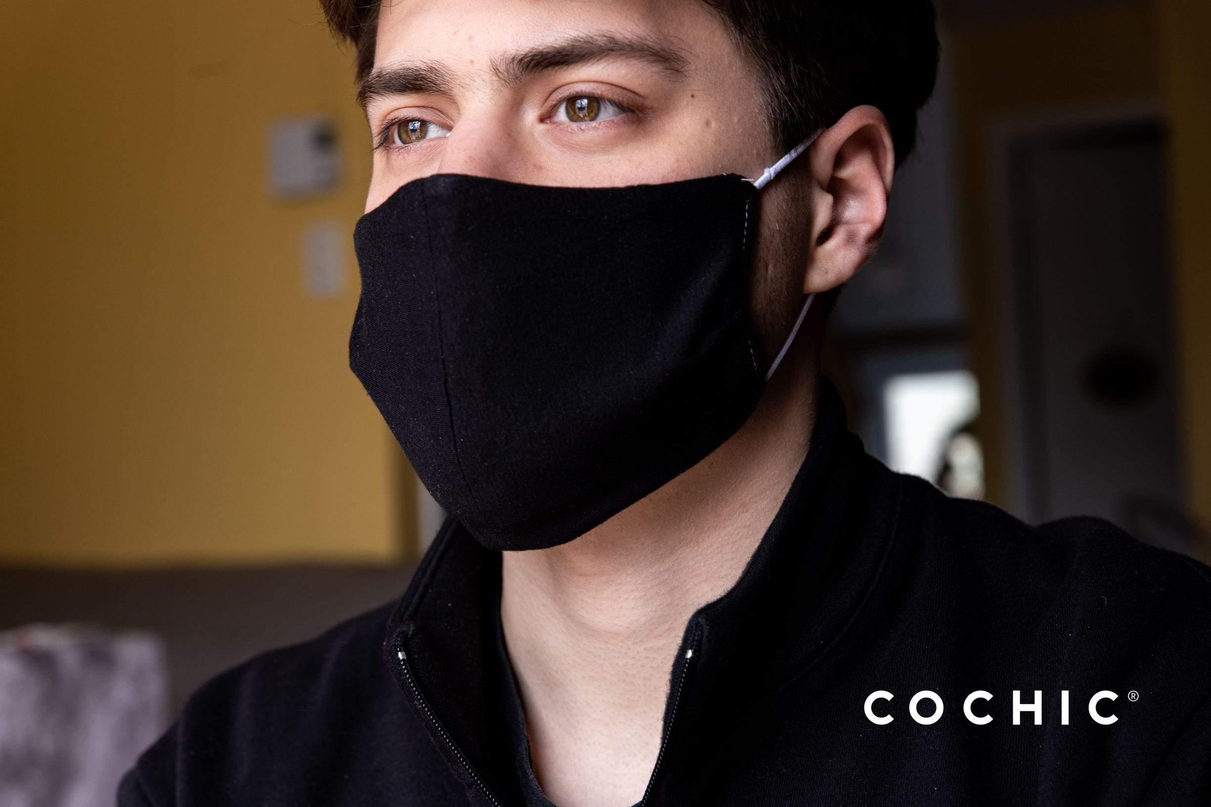 Antibacterial Mask Solid Black - Cochic