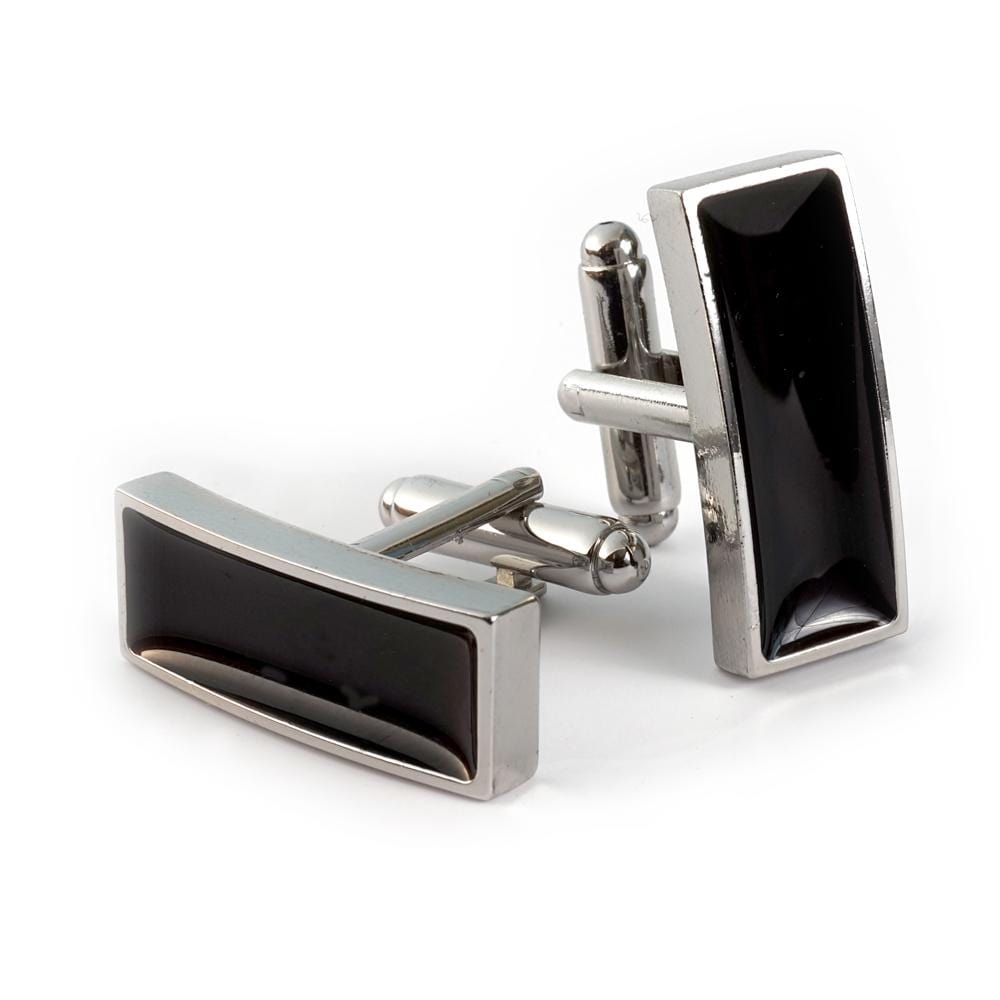 The Perfect Gift Set- Cufflink and Collar Extenders (4 pcs, Black and White)