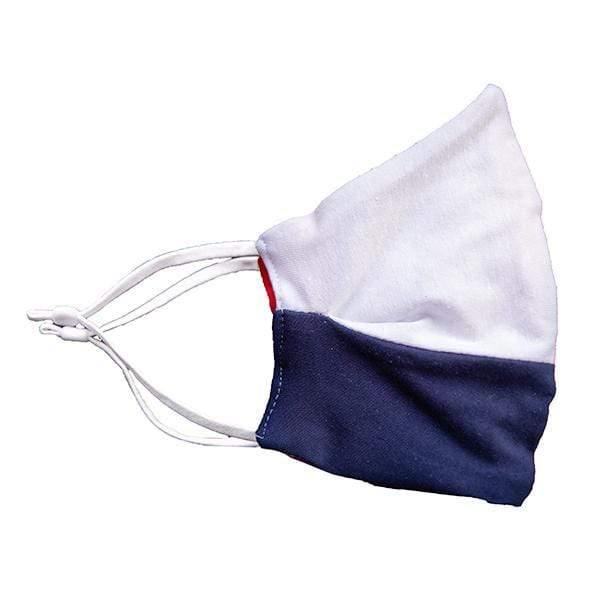 Antibacterial Mask "Gilbert Delorme" Tricolor ( Blue, White, Red) - Cochic