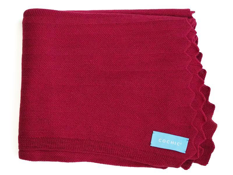 EDIMBURGO COTTON SCARF - BORDEAUX - Cochic