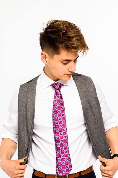 PINK PANTHER TIE - SKINNY - Cochic