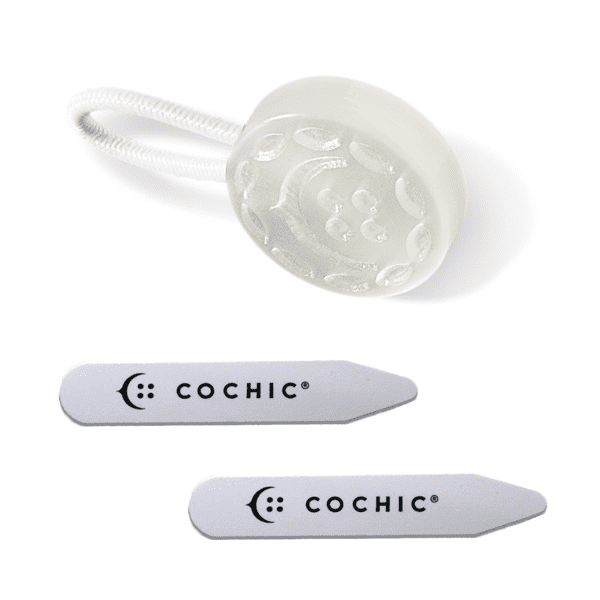 SHIRT EXTENDER & 2 STAYS - THE WHITE CLOUD TRAVEL SET - Cochic