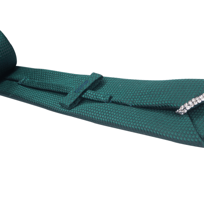Cravate Pádraig avec cristaux (100 % soie, vert Kelly)